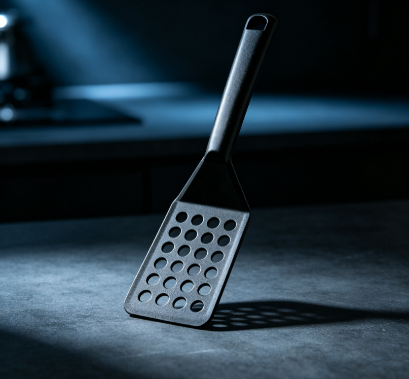 Large-Hole Oil Draining Spatula, High-Temperature Resistant Nylon Pan Spatula for Non-Stick Pans - Image 2