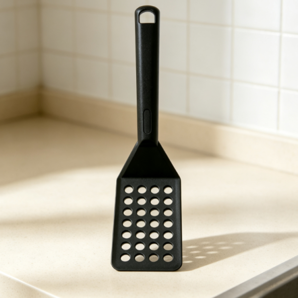 Large-Hole Oil Draining Spatula, High-Temperature Resistant Nylon Pan Spatula for Non-Stick Pans