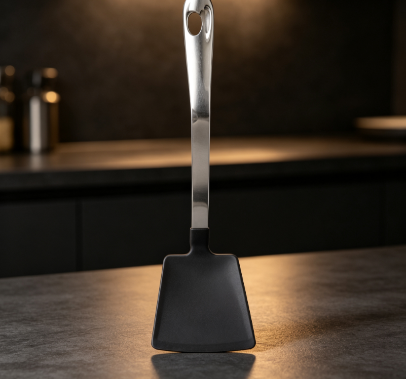 Stainless Steel Handle Silicone Spatula, Non-stick Pan Protector, High-Temperature Resistant Spatula for Household Use - Image 2