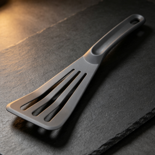 One-Piece High-Temperature Resistant Scraper, Matte Gray Kitchen Utensils